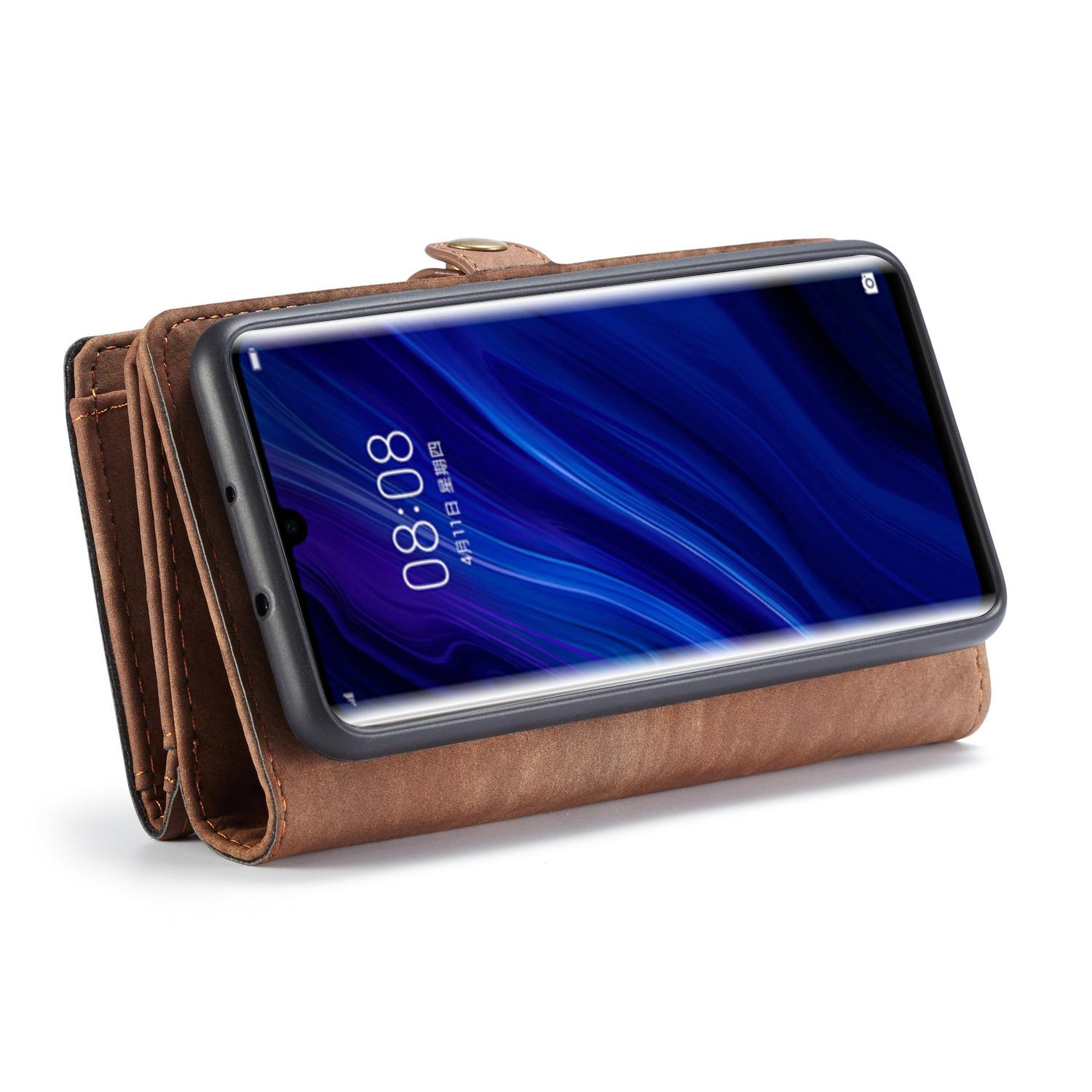 Cover portafoglio Multi-Slot Huawei P30 Pro Marrone