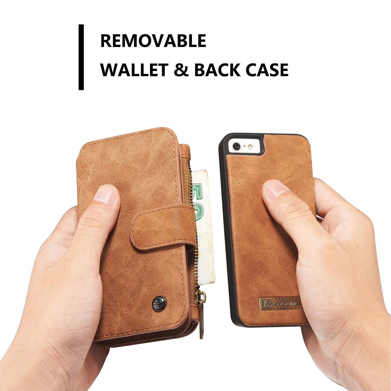 Cover portafoglio Multi-Slot Apple iPhone 5/5S/SE Marrone