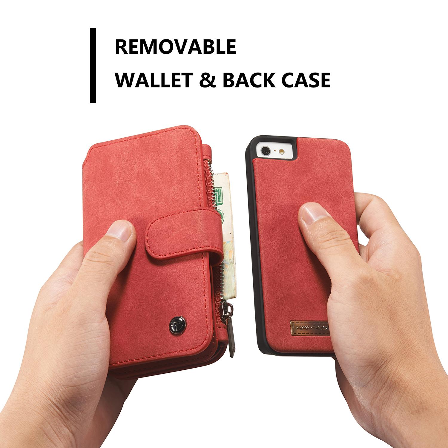 Cover portafoglio Multi-Slot iPhone 5/5S/SE Rosso