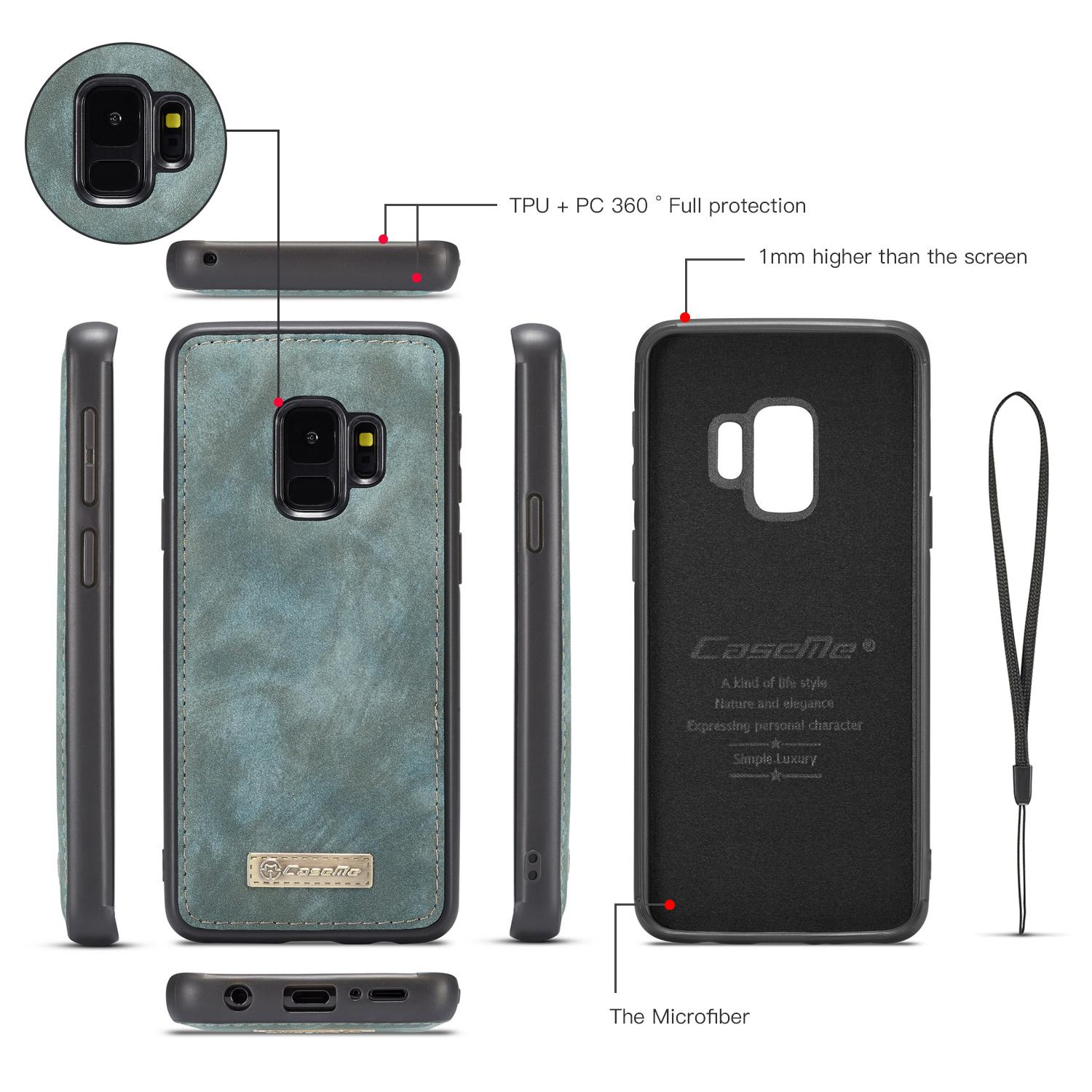 Cover portafoglio Multi-Slot Samsung Galaxy S9 Blu