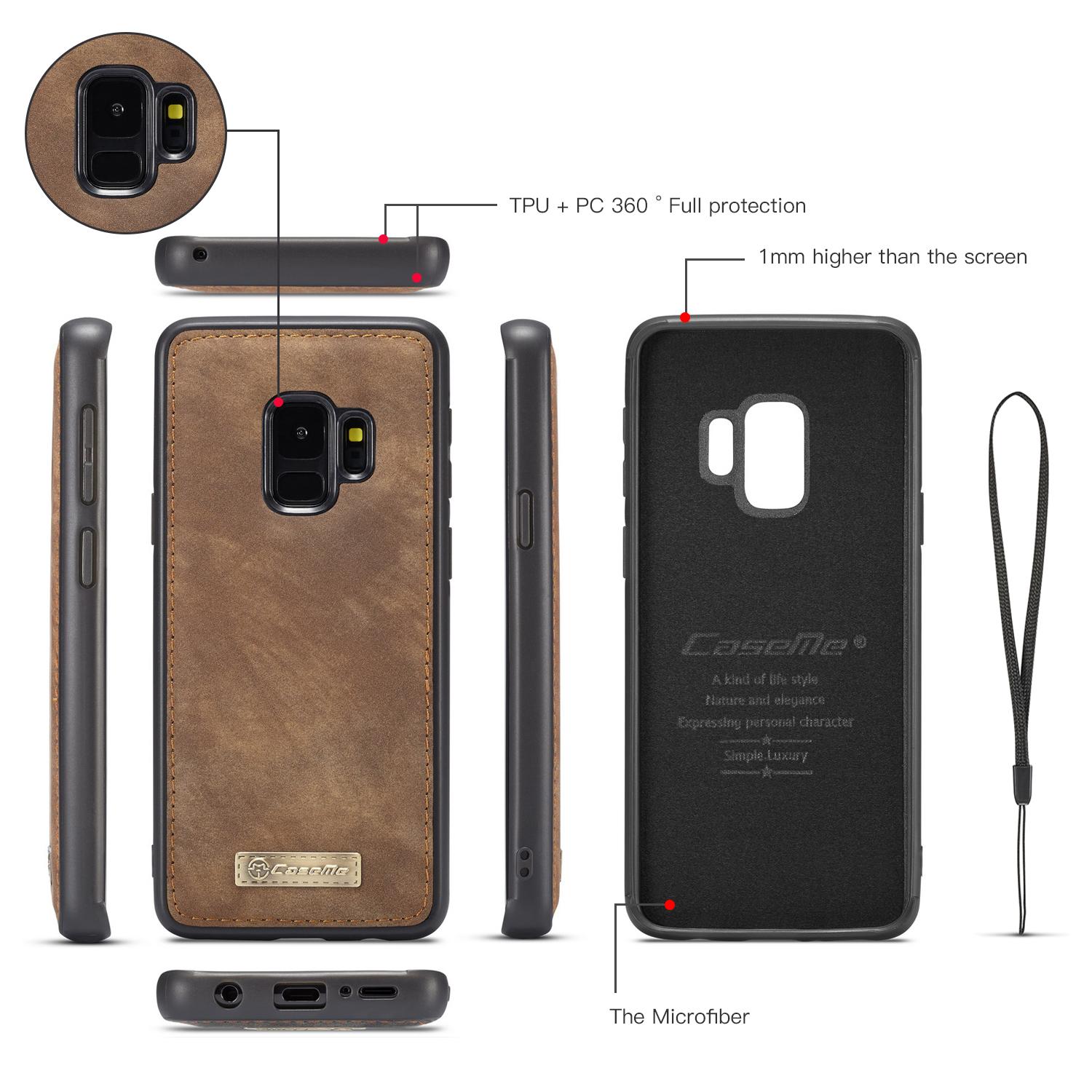 Cover portafoglio Multi-Slot Samsung Galaxy S9 Marrone