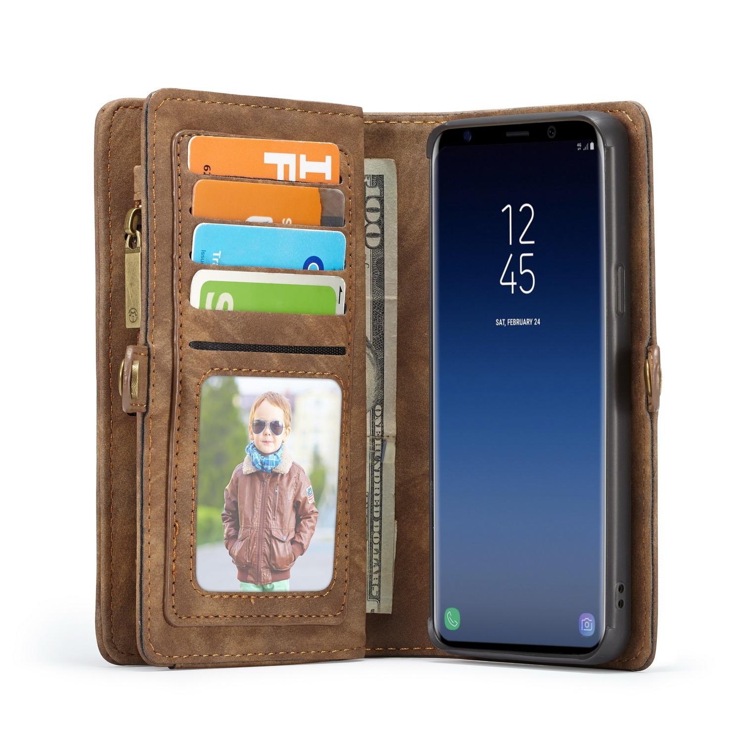 Cover portafoglio Multi-Slot Samsung Galaxy S9 Marrone