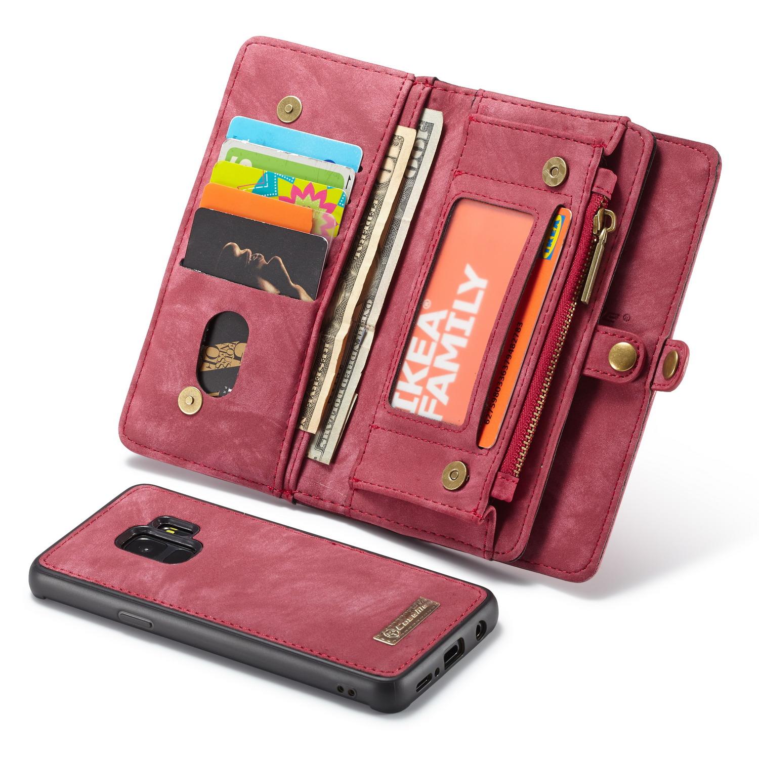 Cover portafoglio Multi-Slot Samsung Galaxy S9 Rosso