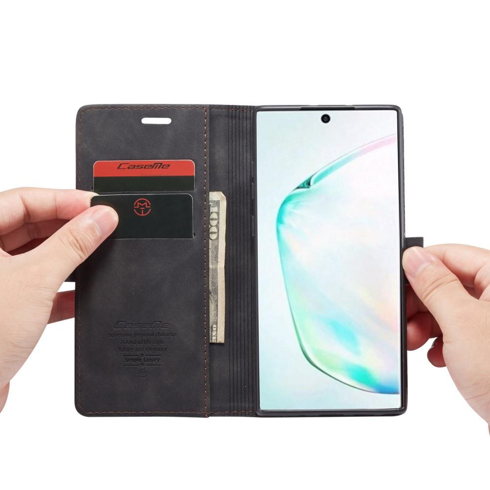 Custodie a portafoglio sottili Samsung Galaxy Note 10 Plus Nero