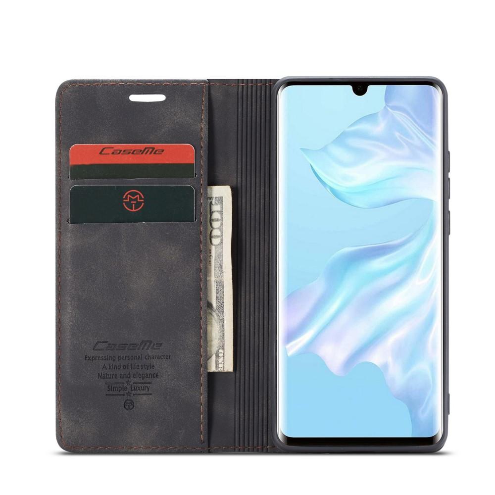 Custodie a portafoglio sottili Huawei P30 Pro Nero