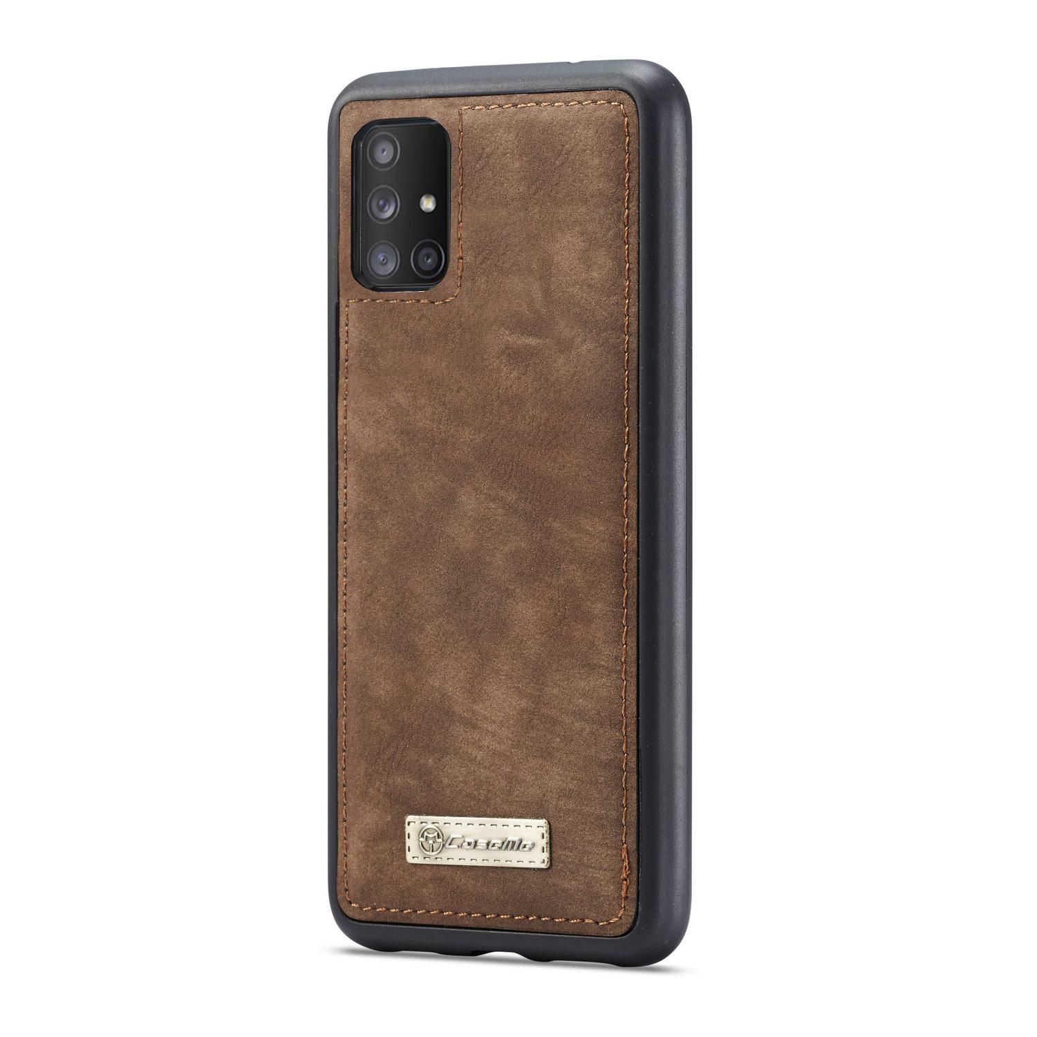 Cover portafoglio Multi-Slot Samsung Galaxy A51 Marrone