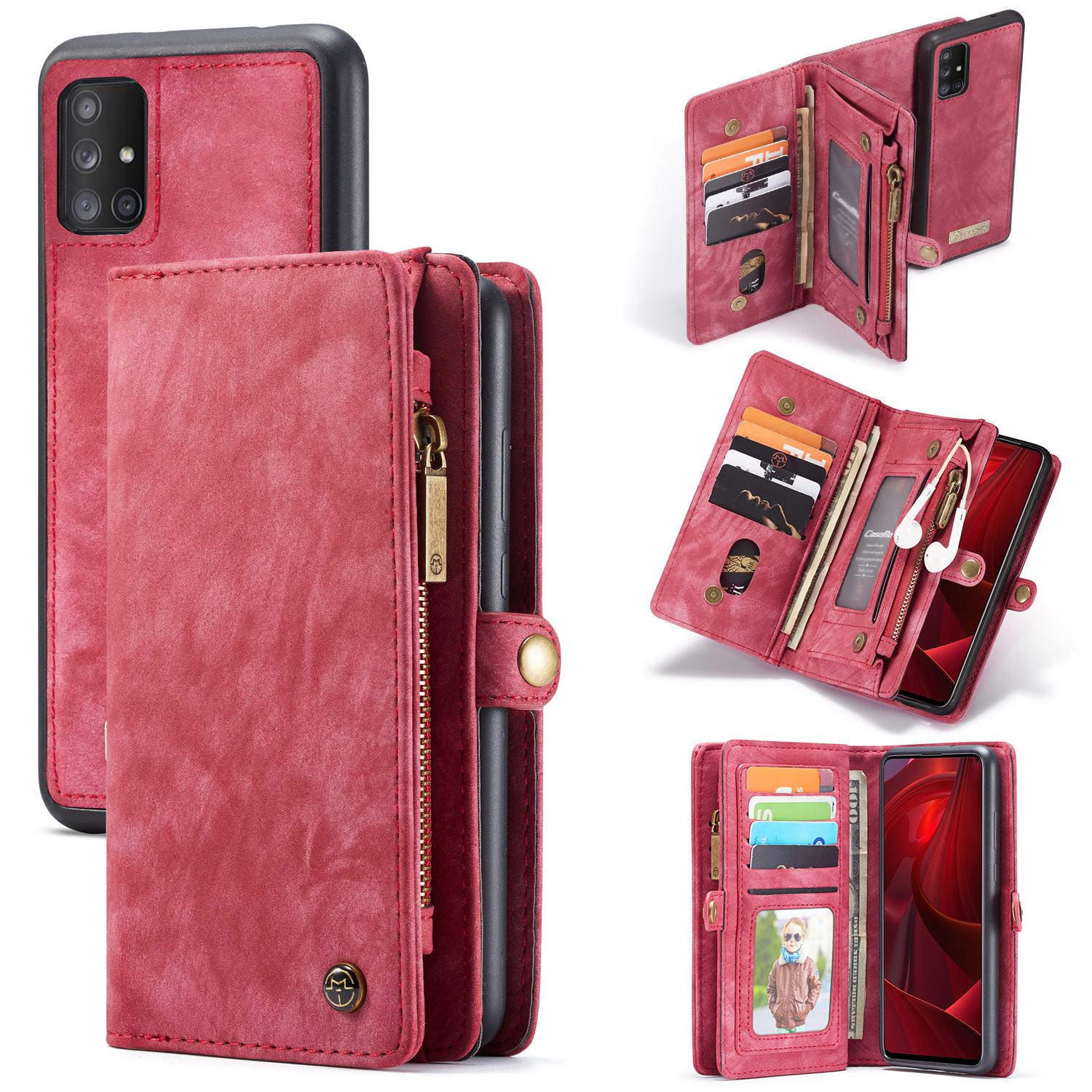 Cover portafoglio Multi-Slot Samsung Galaxy A51 Rosso