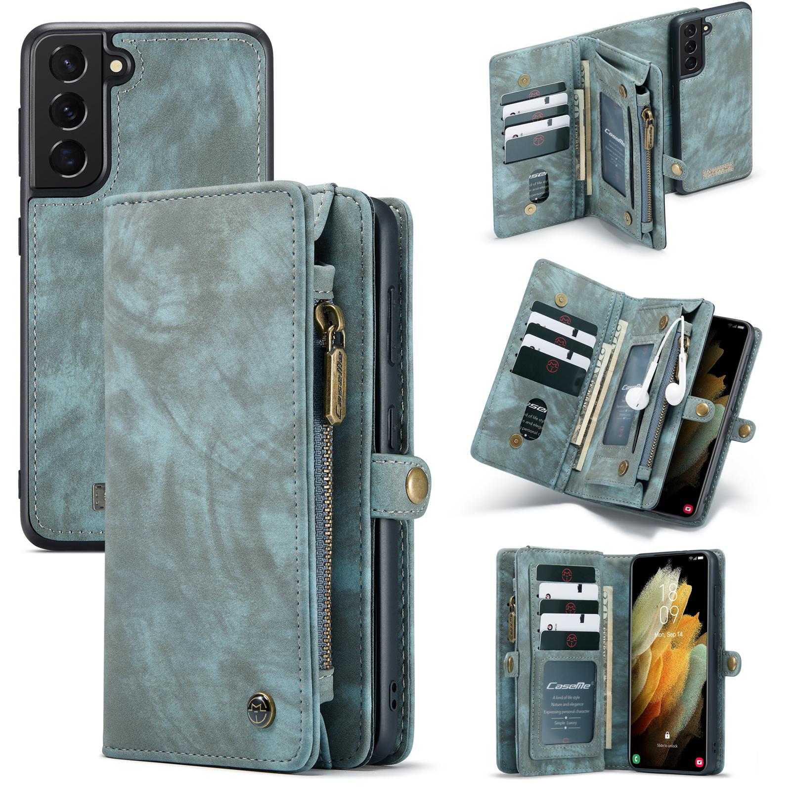 Cover portafoglio Multi-Slot Samsung Galaxy S21 Blu