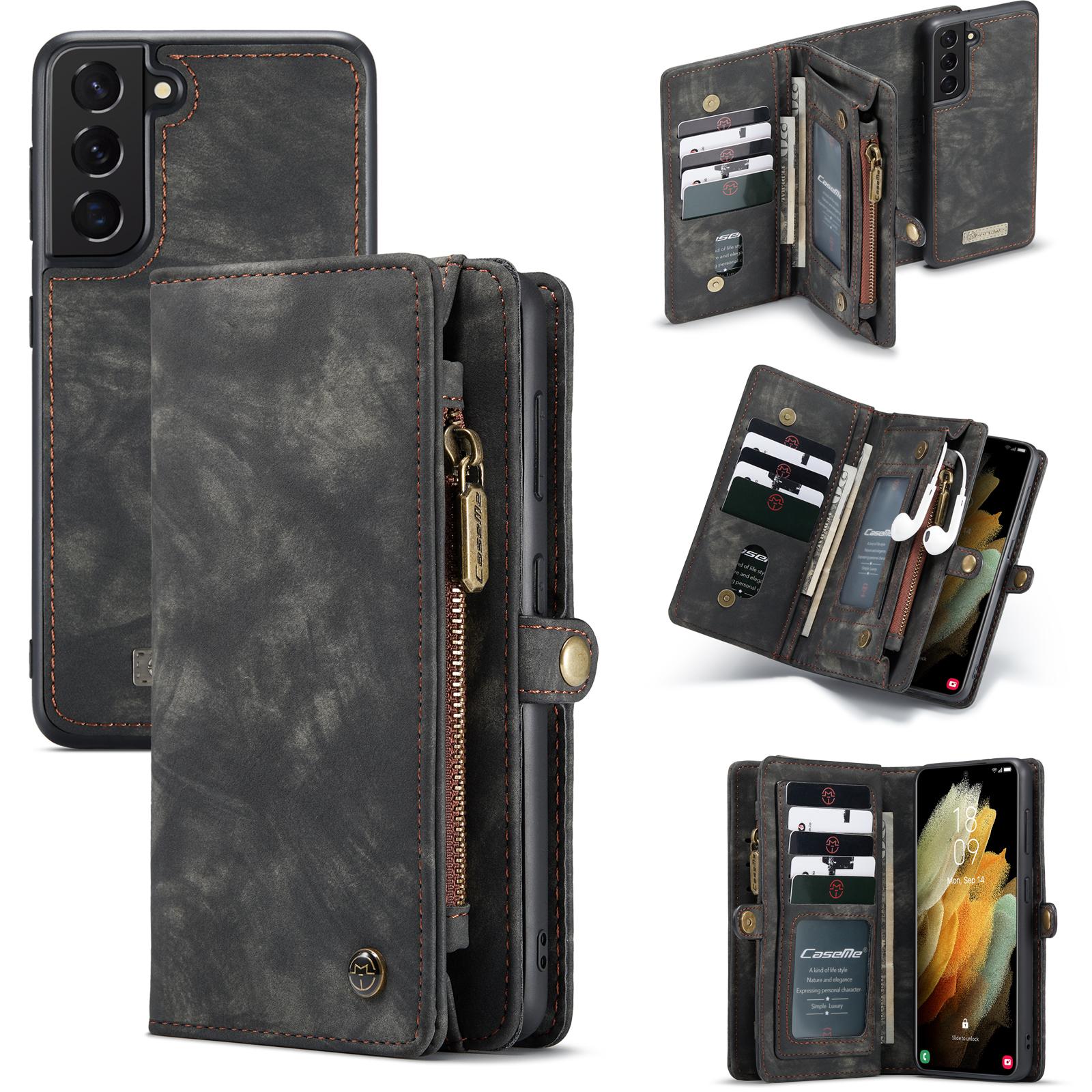 Cover portafoglio Multi-Slot Samsung Galaxy S21 Grigio