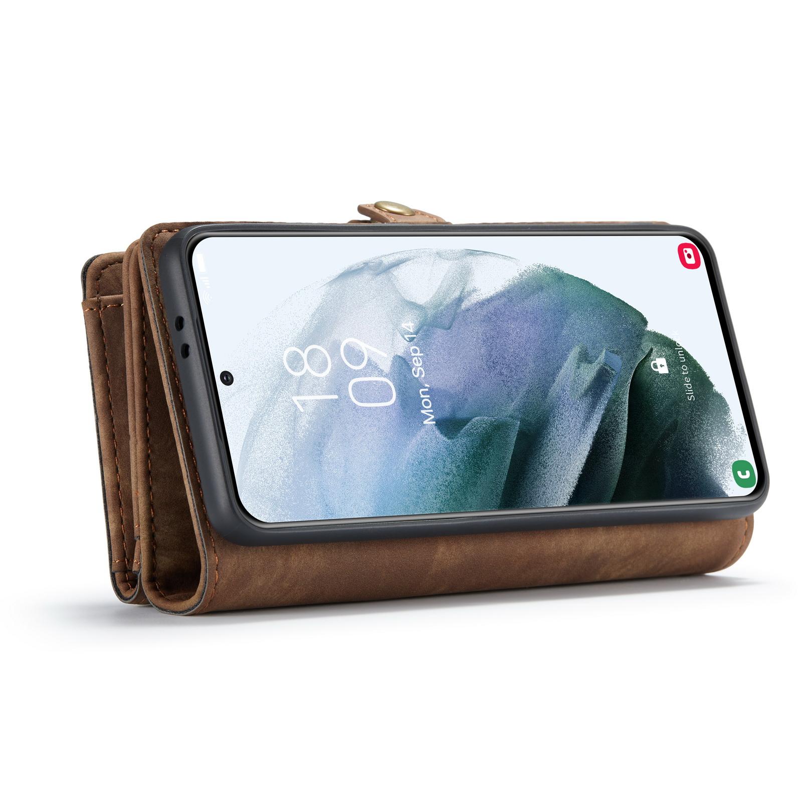 Cover portafoglio Multi-Slot Samsung Galaxy S21 Ultra Marrone