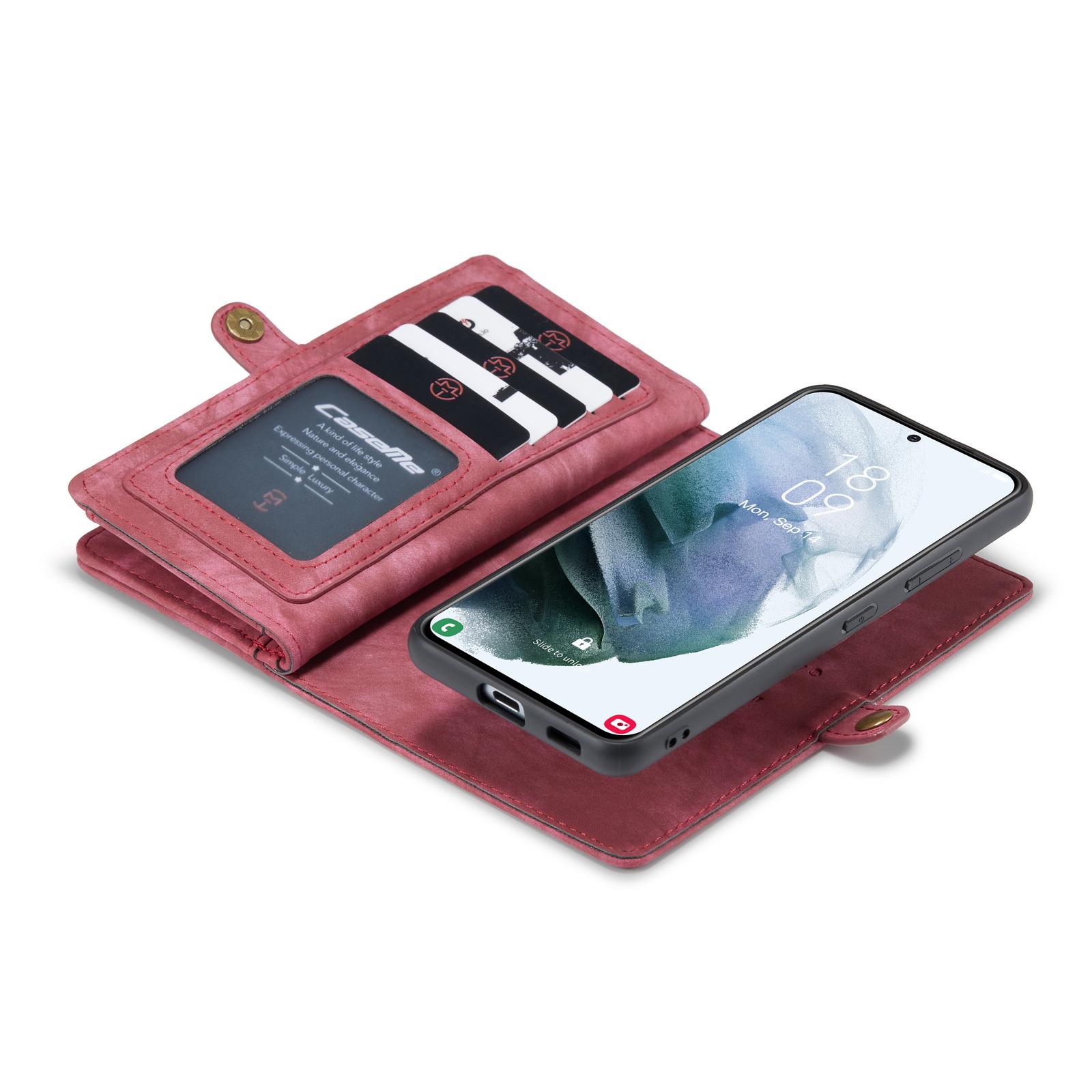 Cover portafoglio Multi-Slot Samsung Galaxy S21 Ultra Rosso