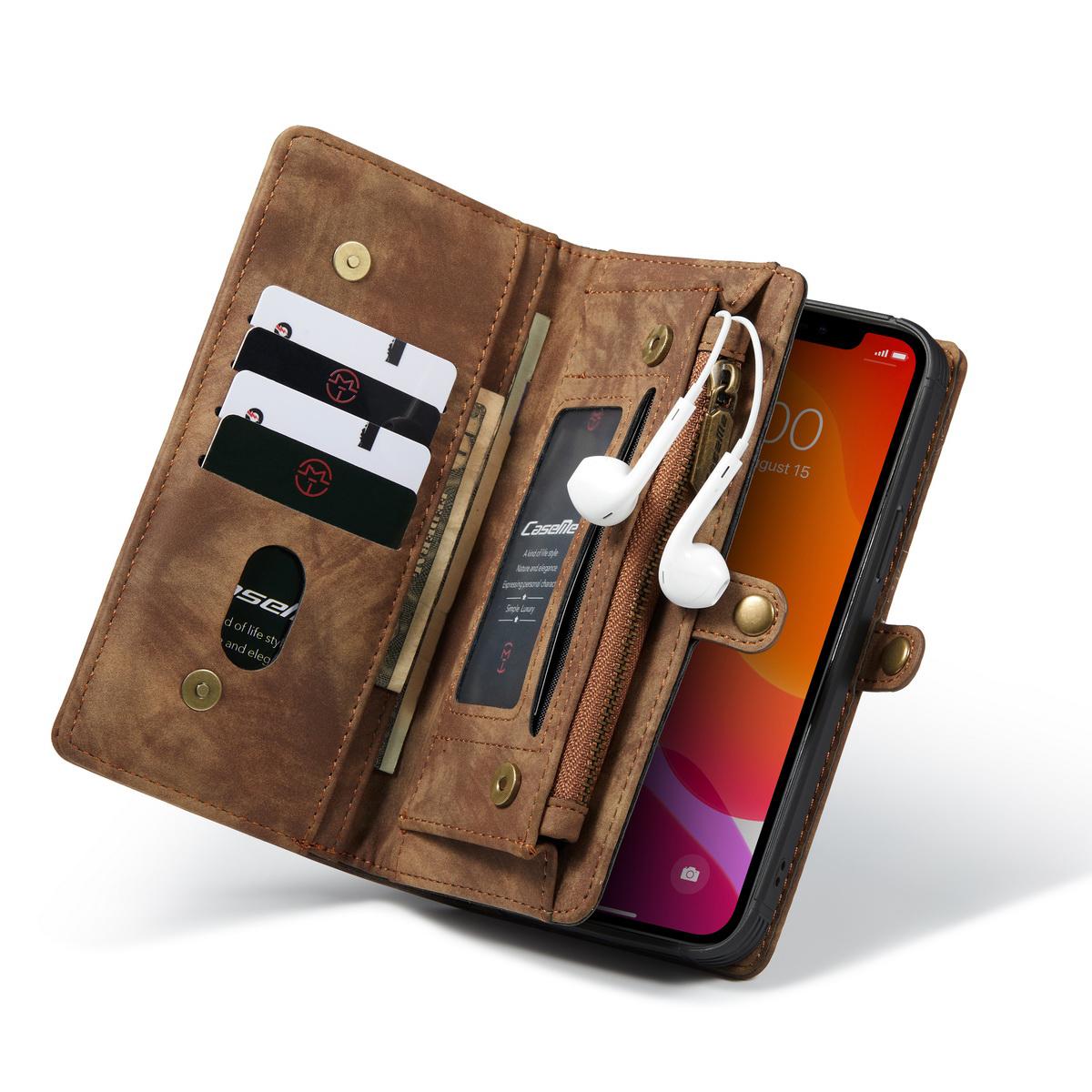 Cover portafoglio Multi-Slot Apple iPhone 12 Mini Marrone