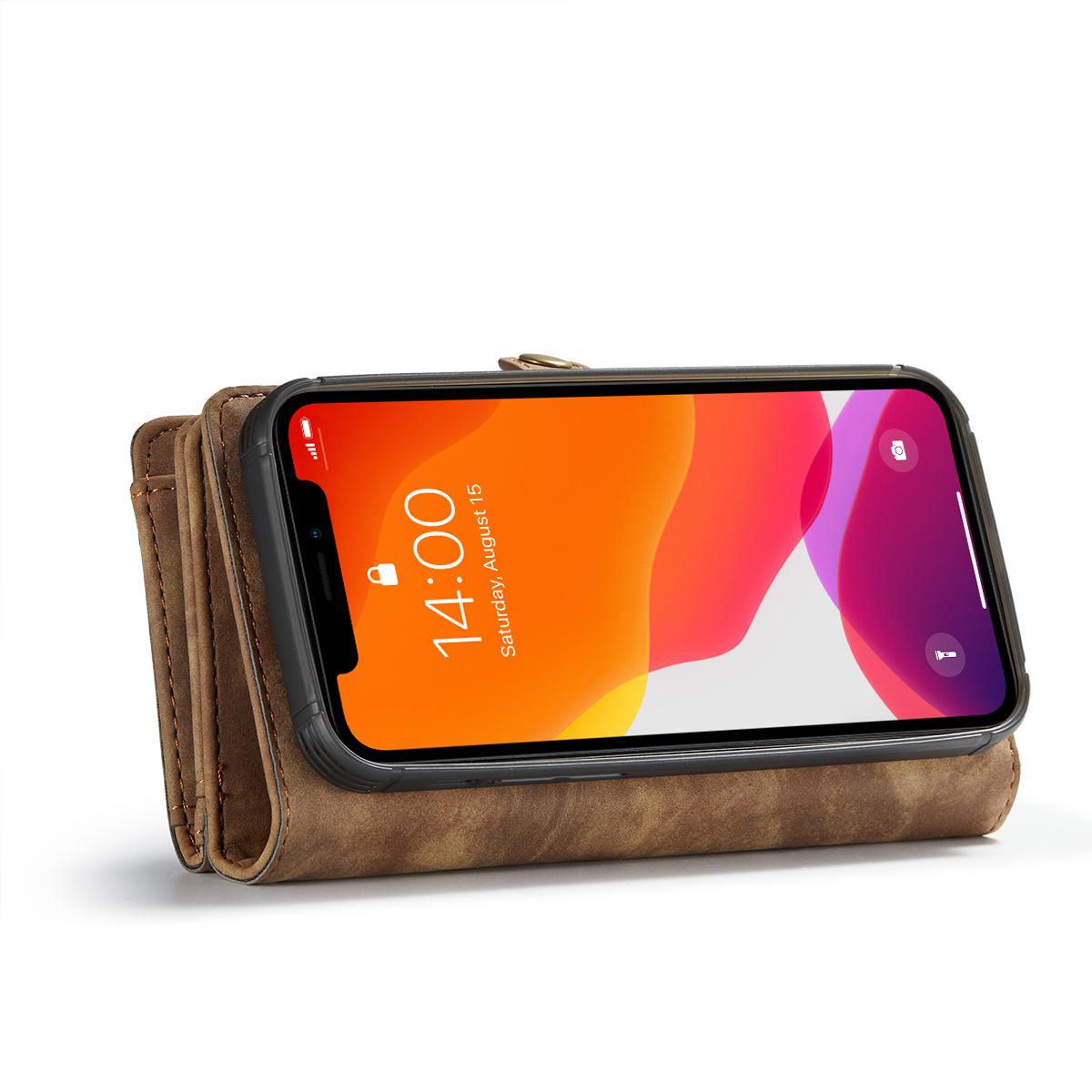 Cover portafoglio Multi-Slot Apple iPhone 12 Mini Marrone