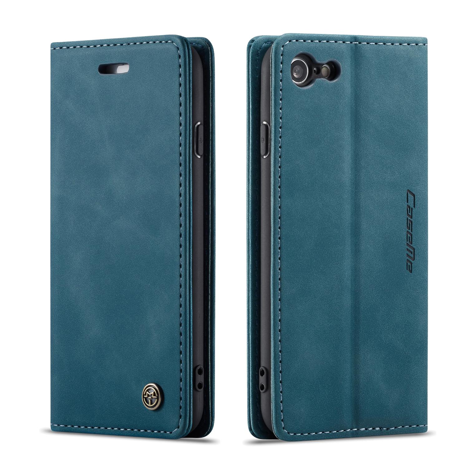 Custodie a portafoglio sottili iPhone 8 blu