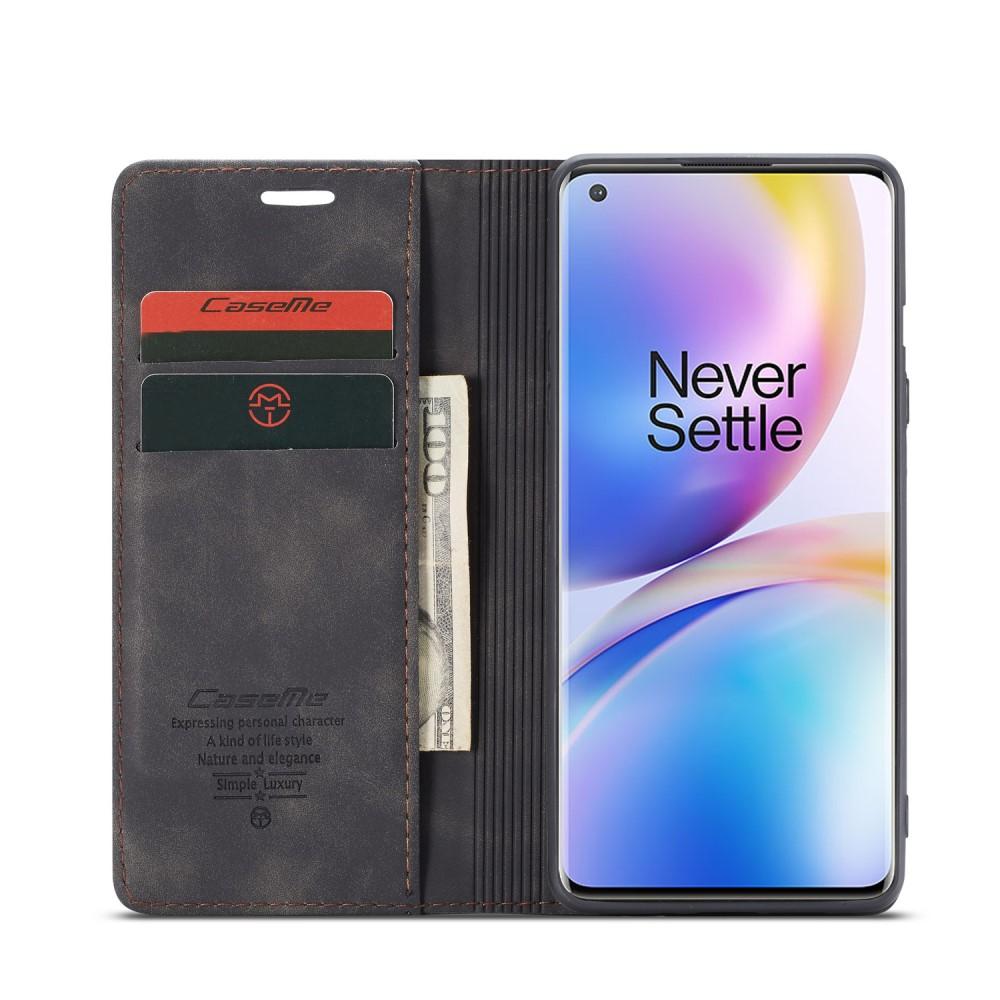 Custodie a portafoglio sottili OnePlus 8 Pro Nero