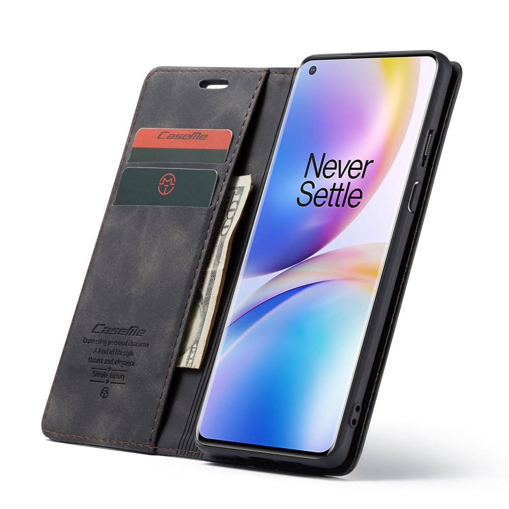 Custodie a portafoglio sottili OnePlus 8 Pro Nero