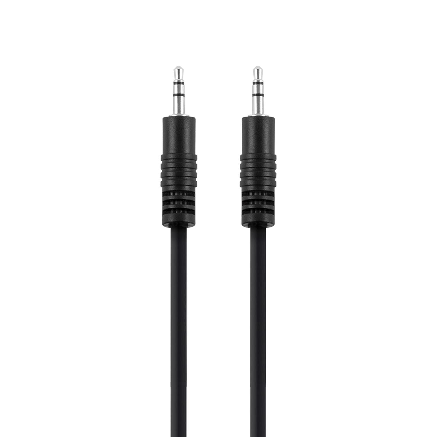 Cavo audio stereo da 3,5 mm da 0,5 metri Nero