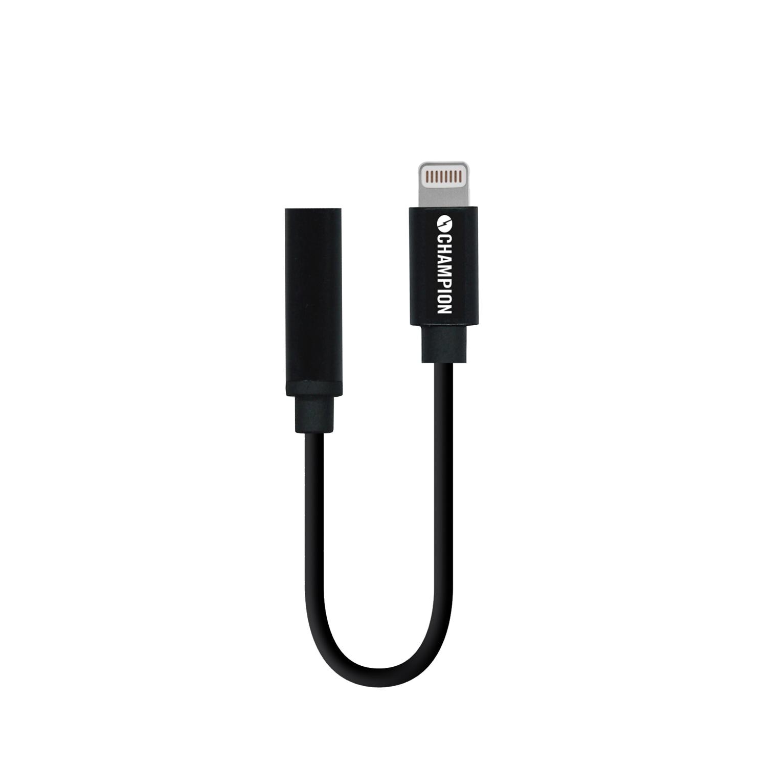 Adattatore da Lightning a 3,5 mm Lightning Nero