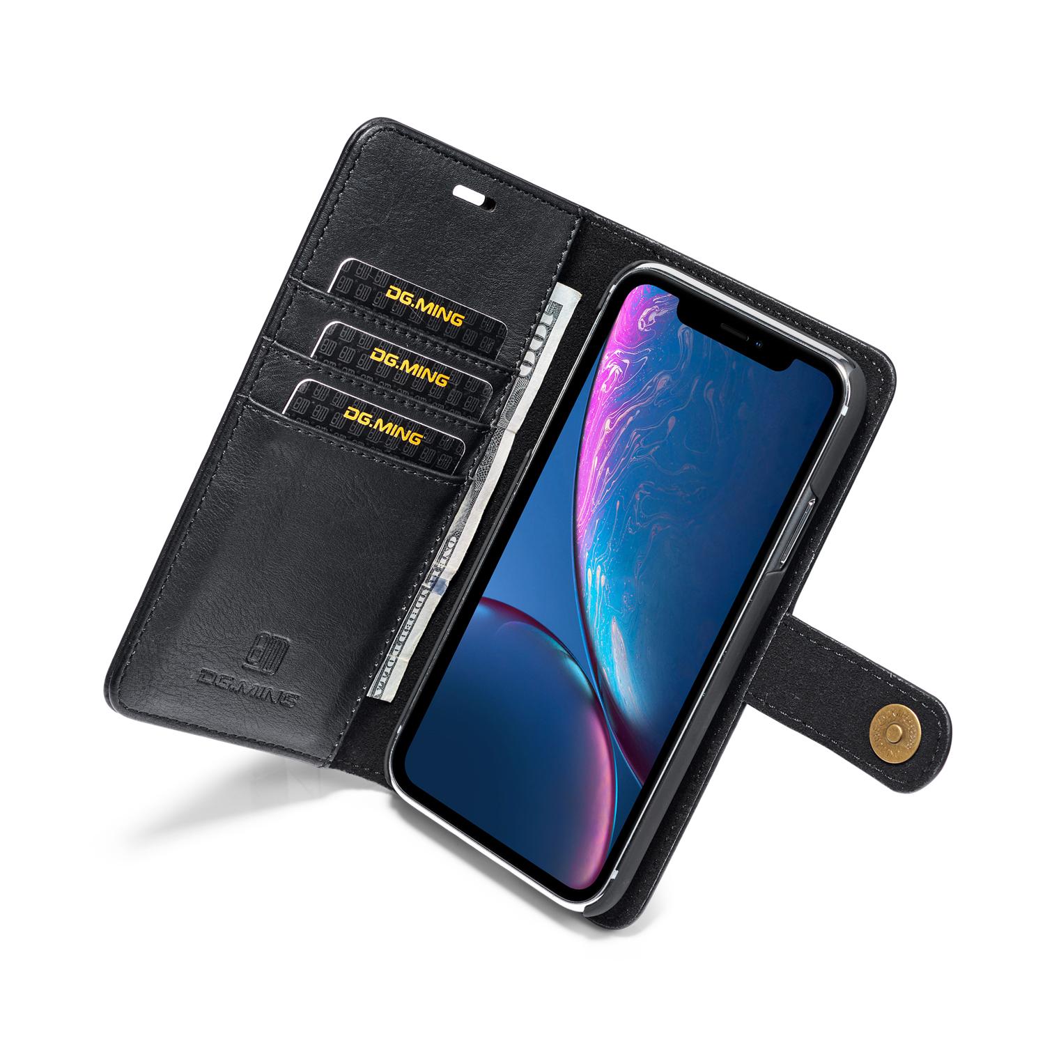 Cover portafoglio Magnet Wallet iPhone Xr Black