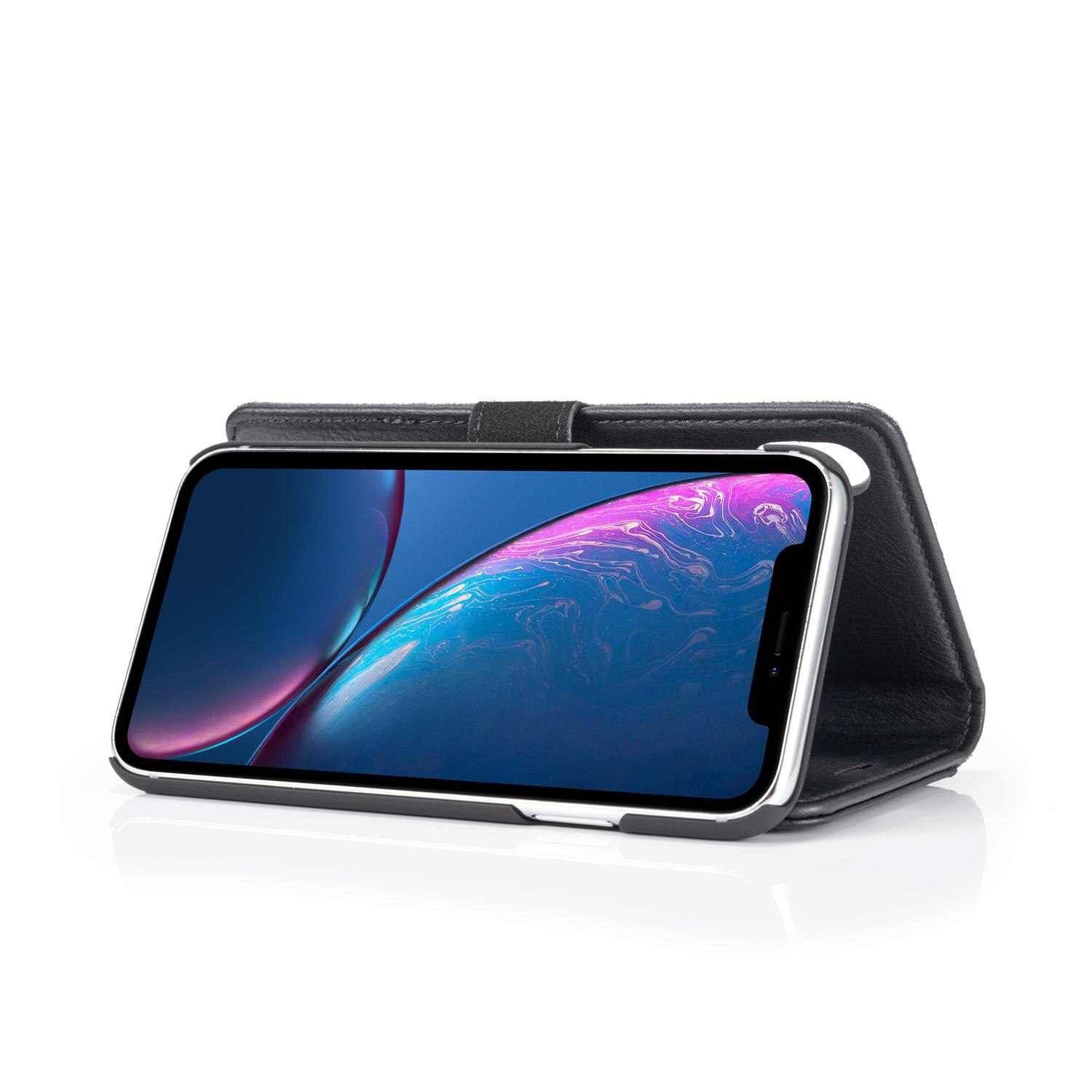 Cover portafoglio Magnet Wallet iPhone Xr Black