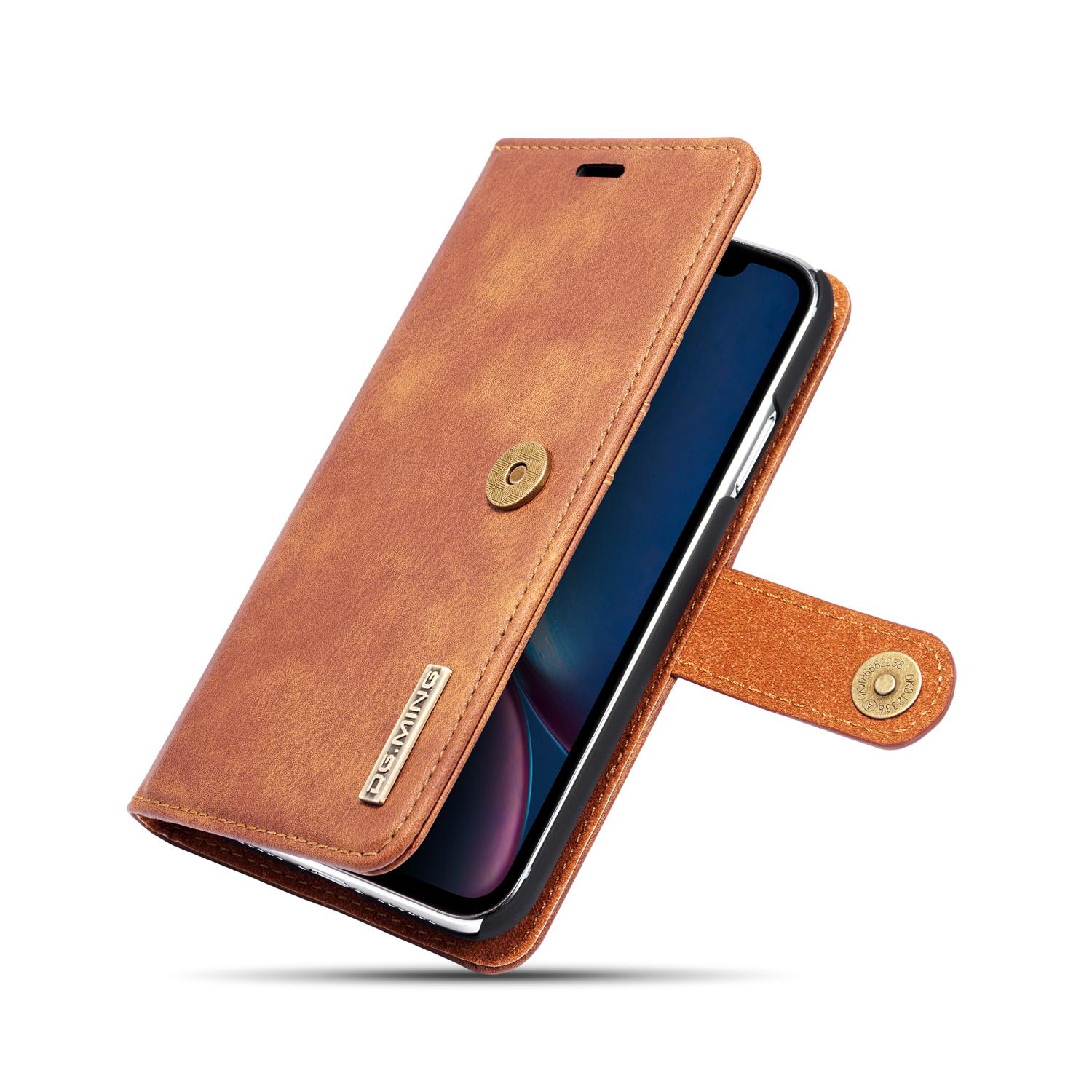 Cover portafoglio Magnet Wallet iPhone Xr Cognac