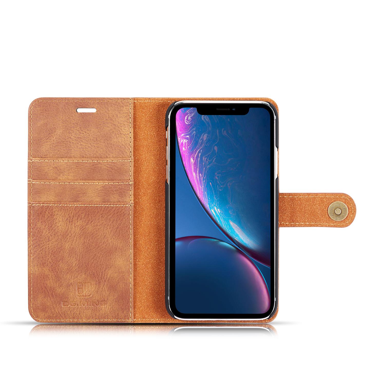 Cover portafoglio Magnet Wallet iPhone Xr Cognac