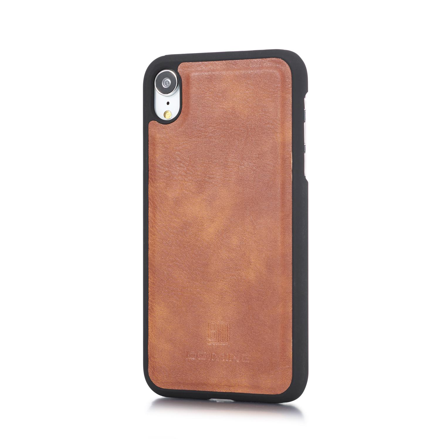 Cover portafoglio Magnet Wallet iPhone Xr Cognac