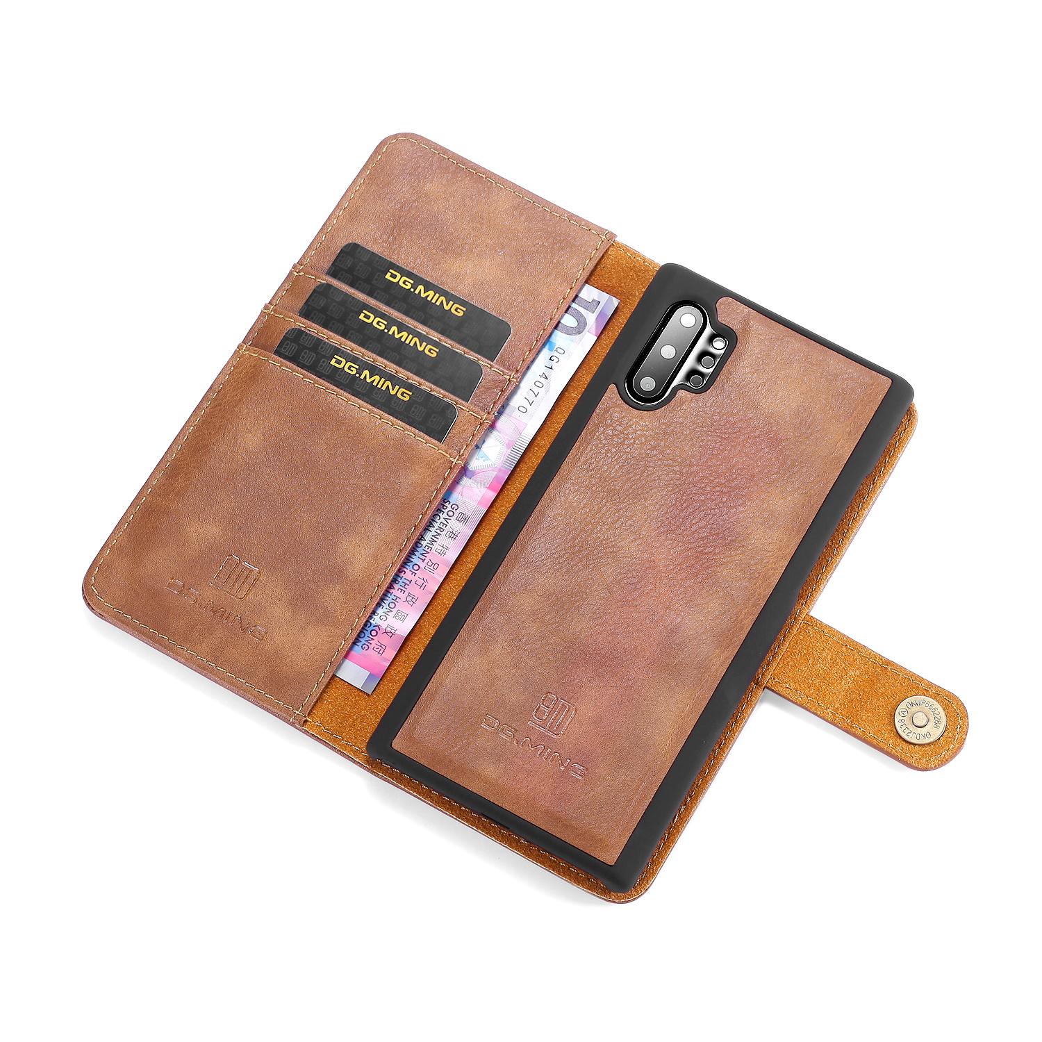Cover portafoglio Magnet Wallet Samsung Galaxy Note 10 Plus Marrone