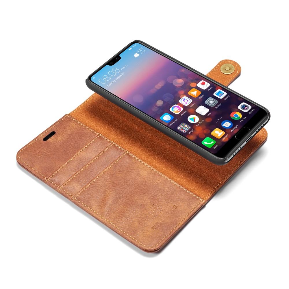 Cover portafoglio Magnet Wallet Huawei P20 Cognac