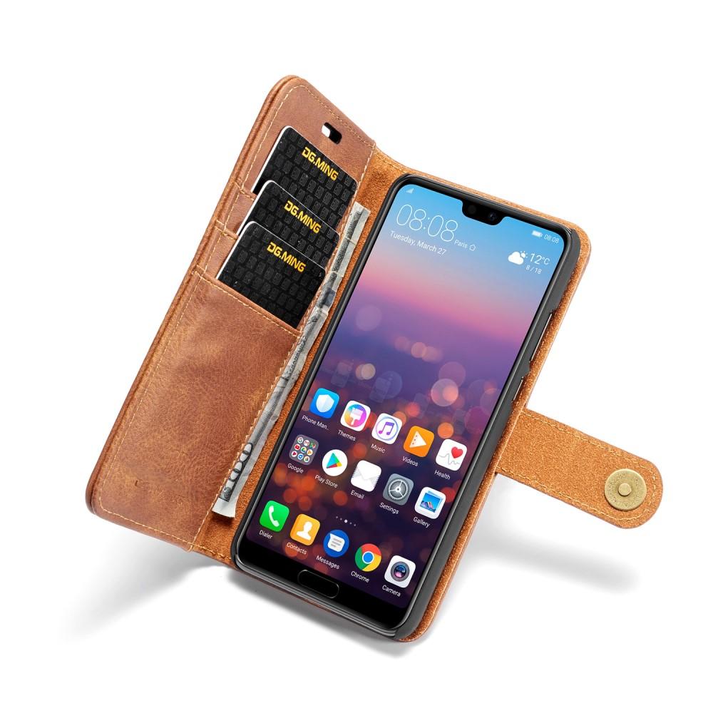 Cover portafoglio Magnet Wallet Huawei P20 Cognac