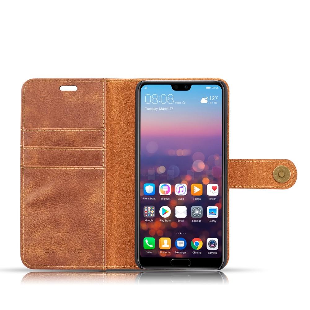 Cover portafoglio Magnet Wallet Huawei P20 Cognac