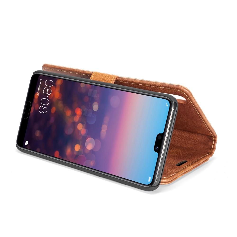 Cover portafoglio Magnet Wallet Huawei P20 Cognac