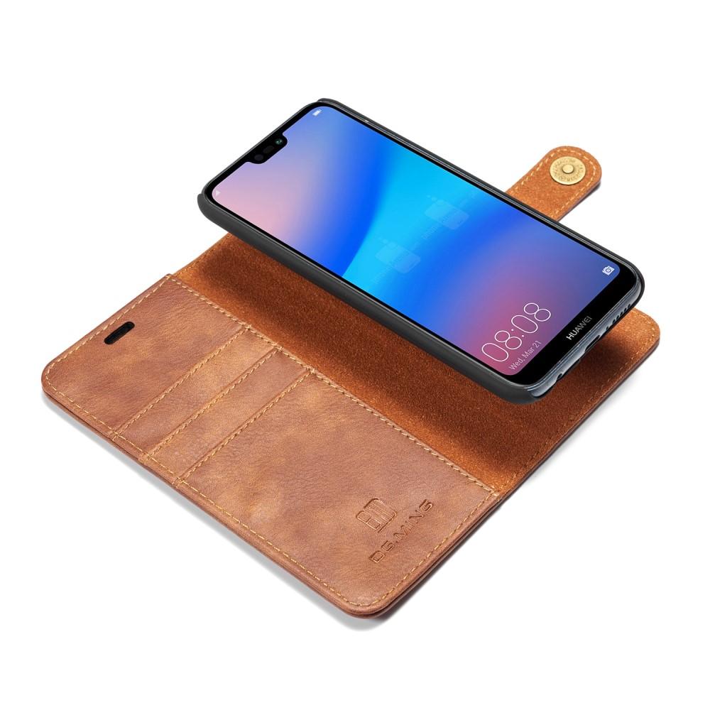 Cover portafoglio Magnet Wallet Huawei P20 Lite Cognac