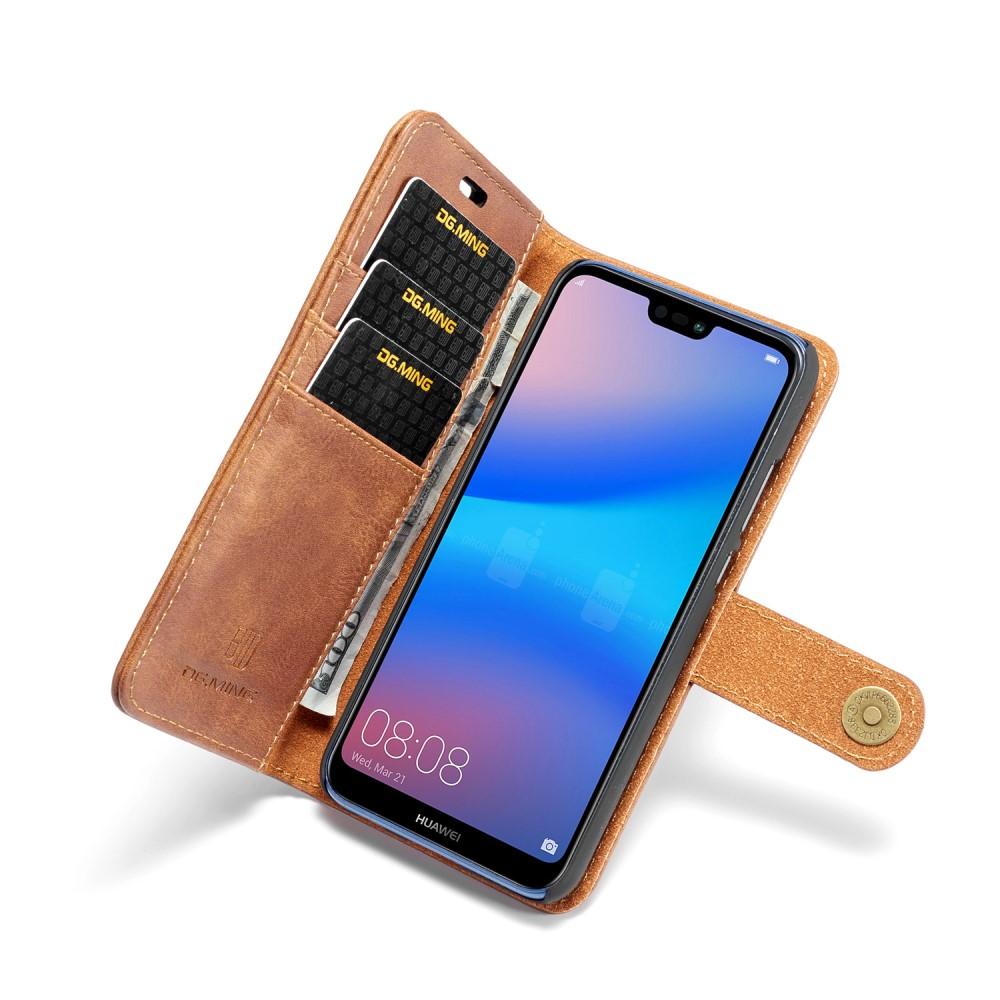 Cover portafoglio Magnet Wallet Huawei P20 Lite Cognac