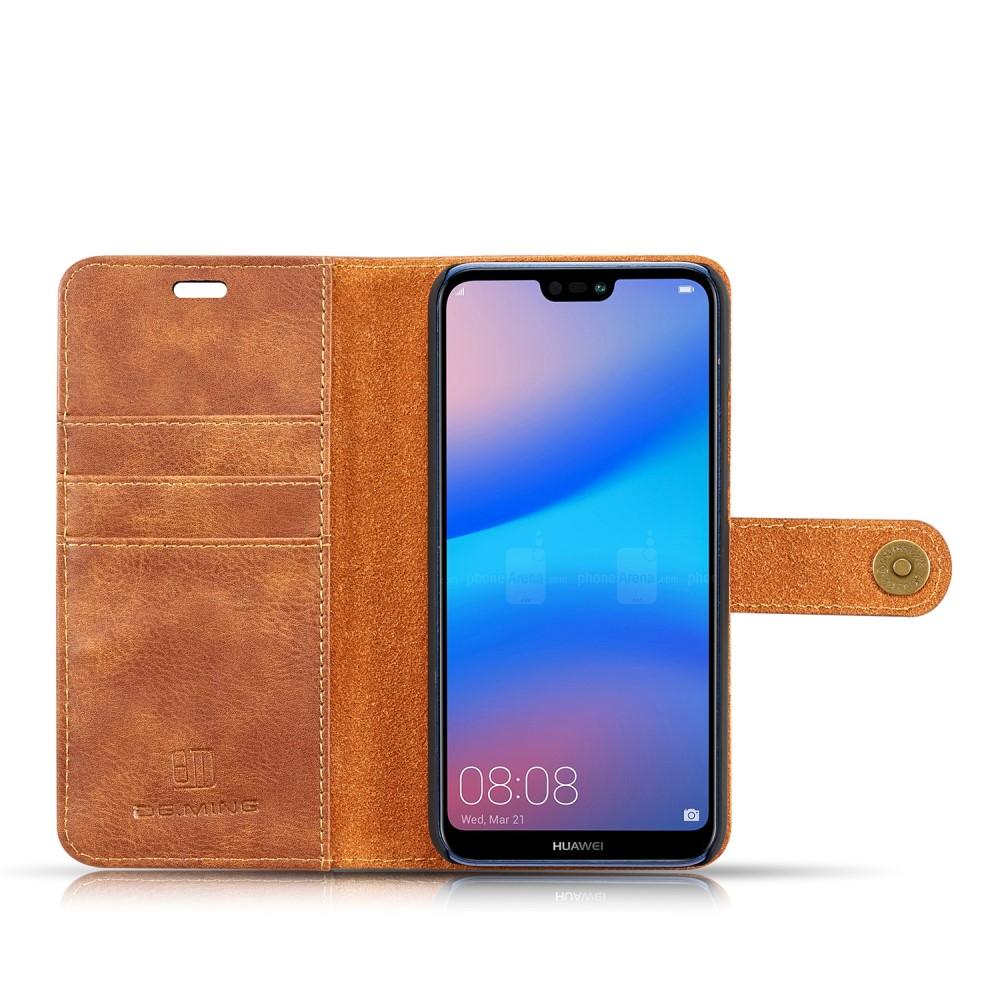 Cover portafoglio Magnet Wallet Huawei P20 Lite Cognac