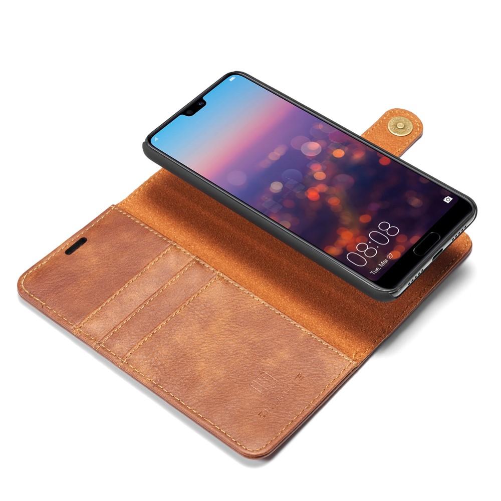 Cover portafoglio Magnet Wallet Huawei P20 Pro Cognac