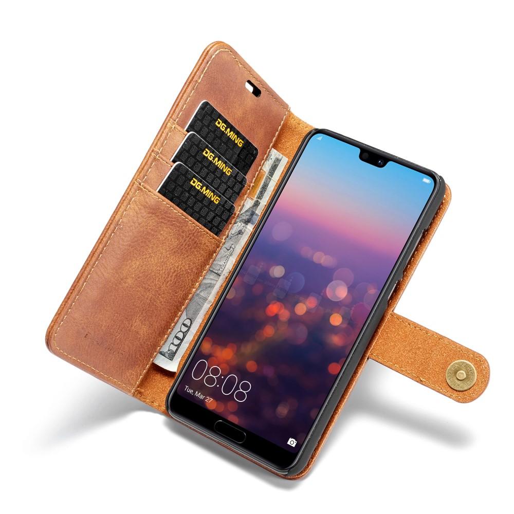 Cover portafoglio Magnet Wallet Huawei P20 Pro Cognac