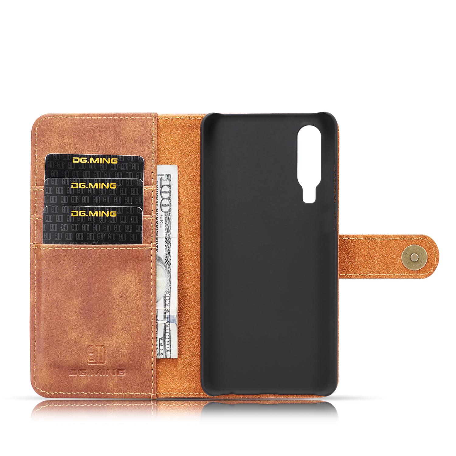 Cover portafoglio Magnet Wallet Huawei P30 Cognac