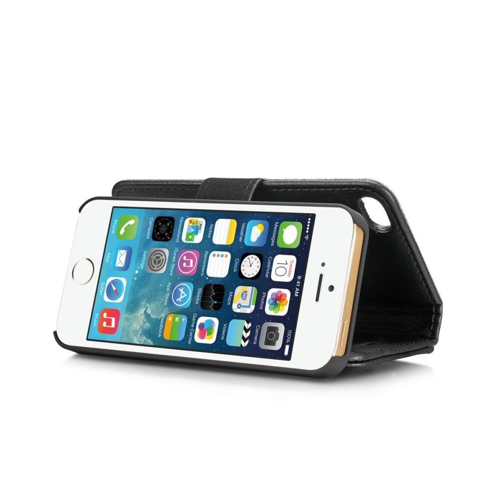 Cover portafoglio Magnet Wallet iPhone 5/5S/SE Black