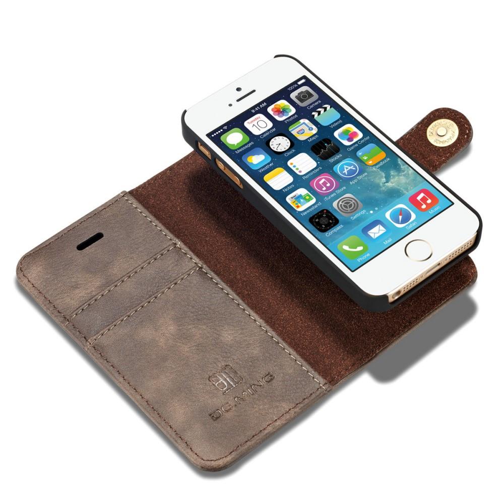 Cover portafoglio Magnet Wallet iPhone 5/5S/SE Brown