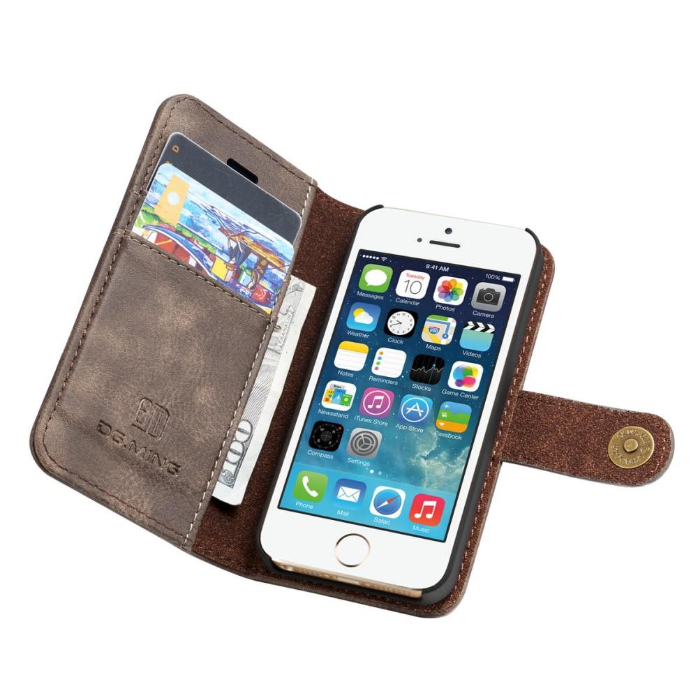 Cover portafoglio Magnet Wallet iPhone 5/5S/SE Brown