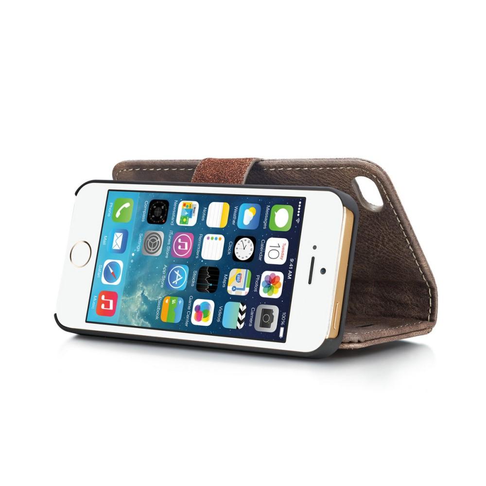 Cover portafoglio Magnet Wallet iPhone 5/5S/SE Brown