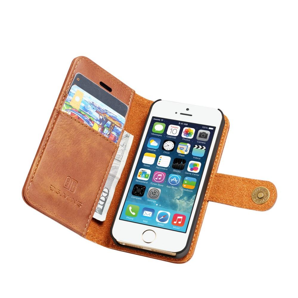 Cover portafoglio Magnet Wallet iPhone 5/5S/SE Cognac