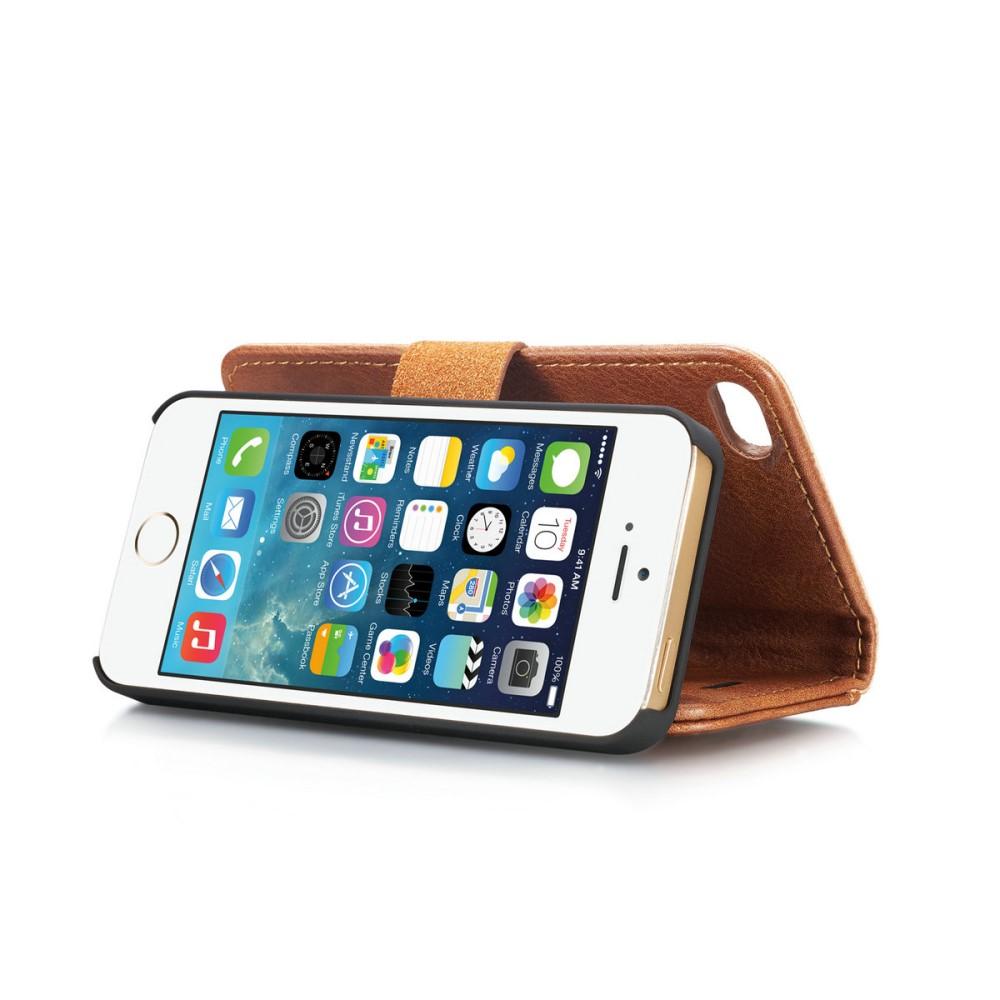 Cover portafoglio Magnet Wallet iPhone 5/5S/SE Cognac