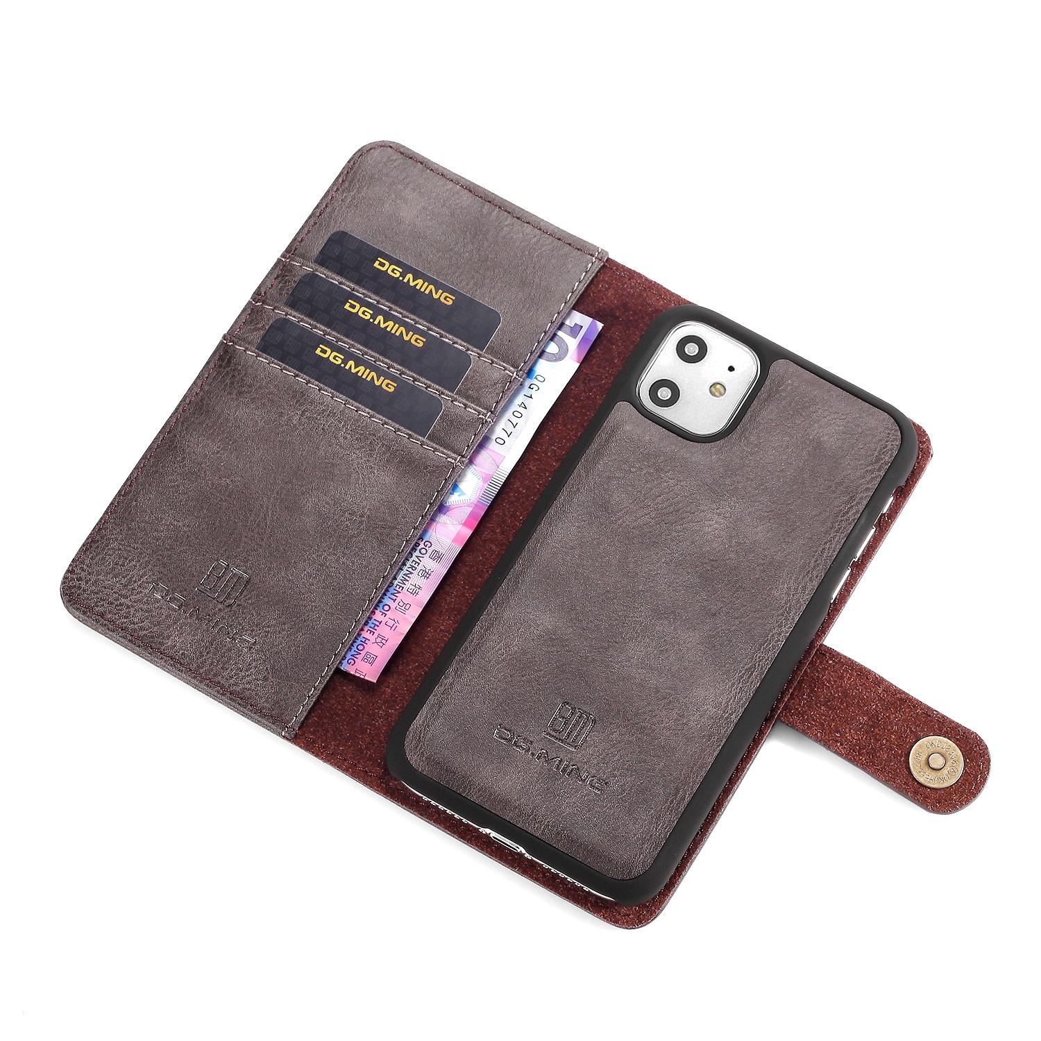 Cover portafoglio Magnet Wallet iPhone 11 Brown