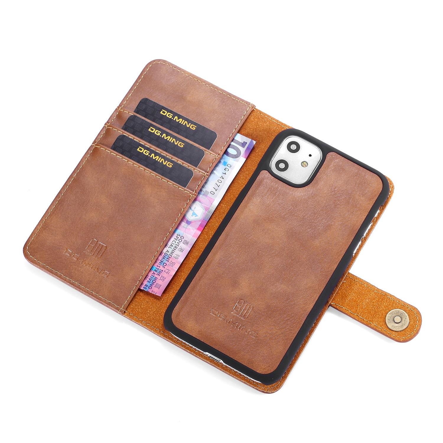 Cover portafoglio Magnet Wallet iPhone 11 Cognac