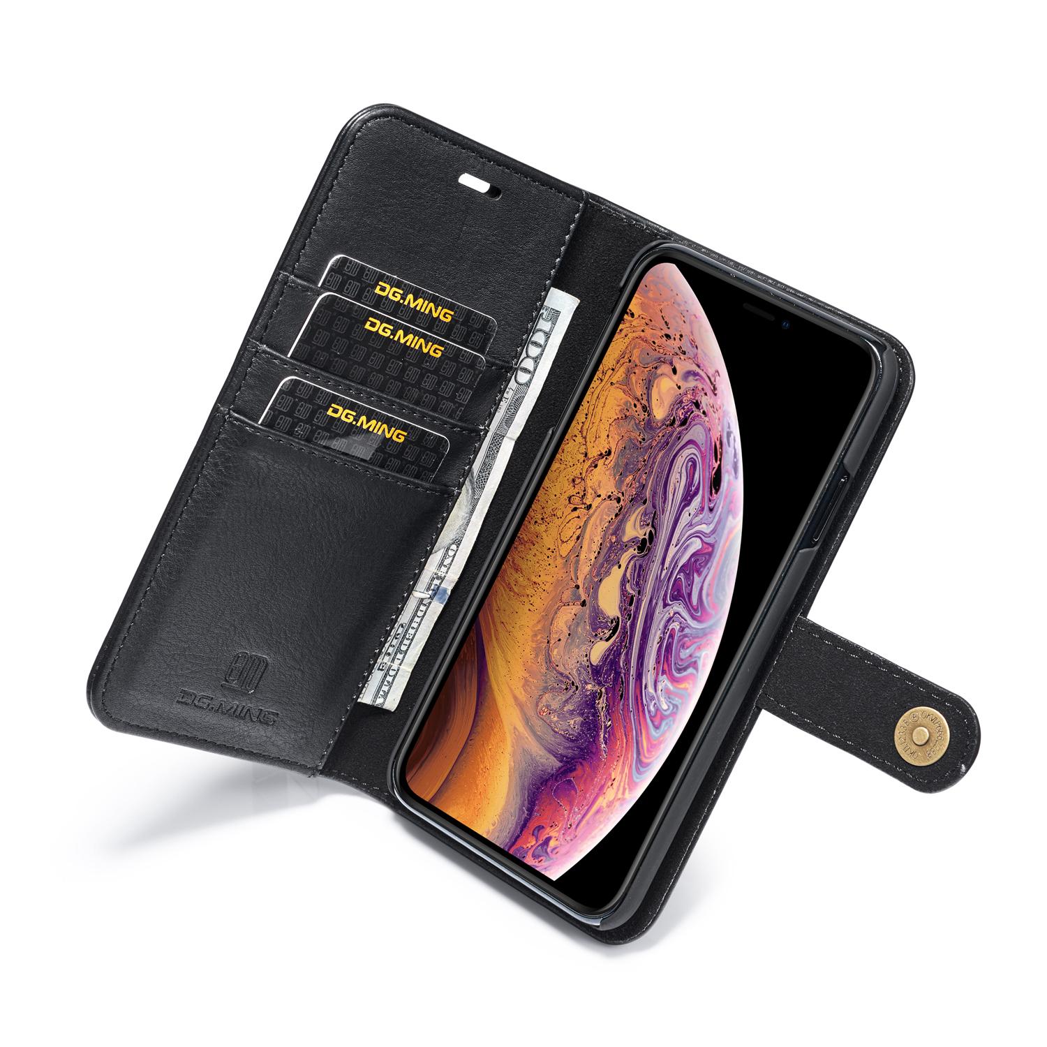 Cover portafoglio Magnet Wallet iPhone Xs Max Black