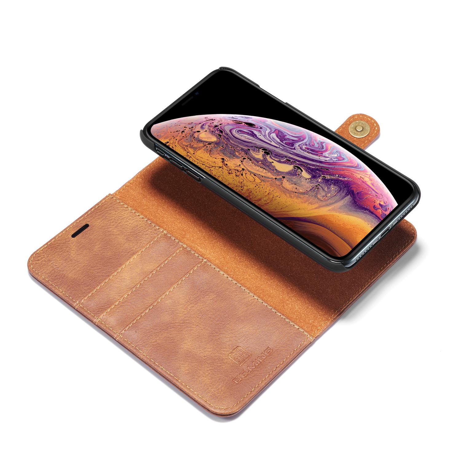 Cover portafoglio Magnet Wallet iPhone Xs Max Cognac