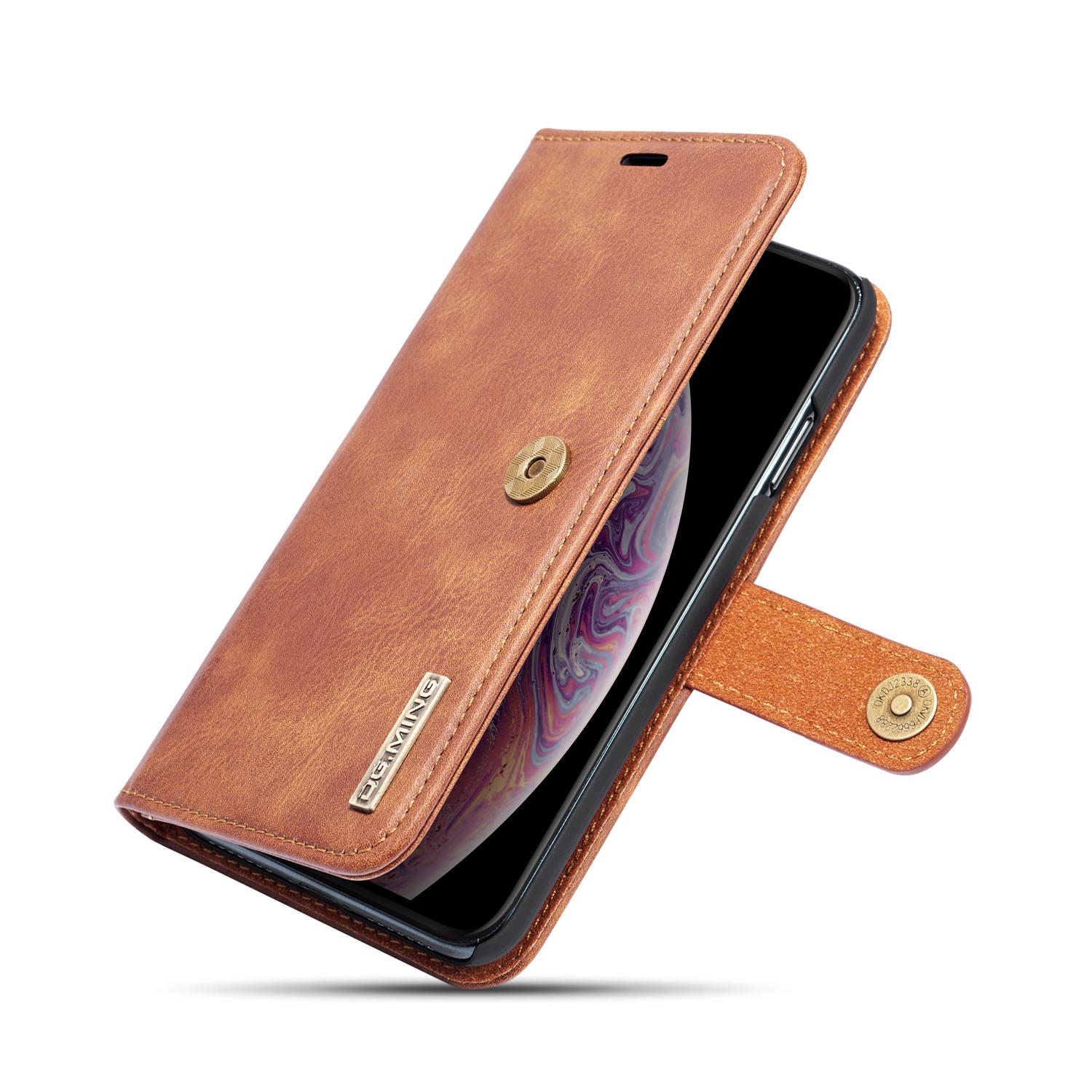 Cover portafoglio Magnet Wallet iPhone Xs Max Cognac