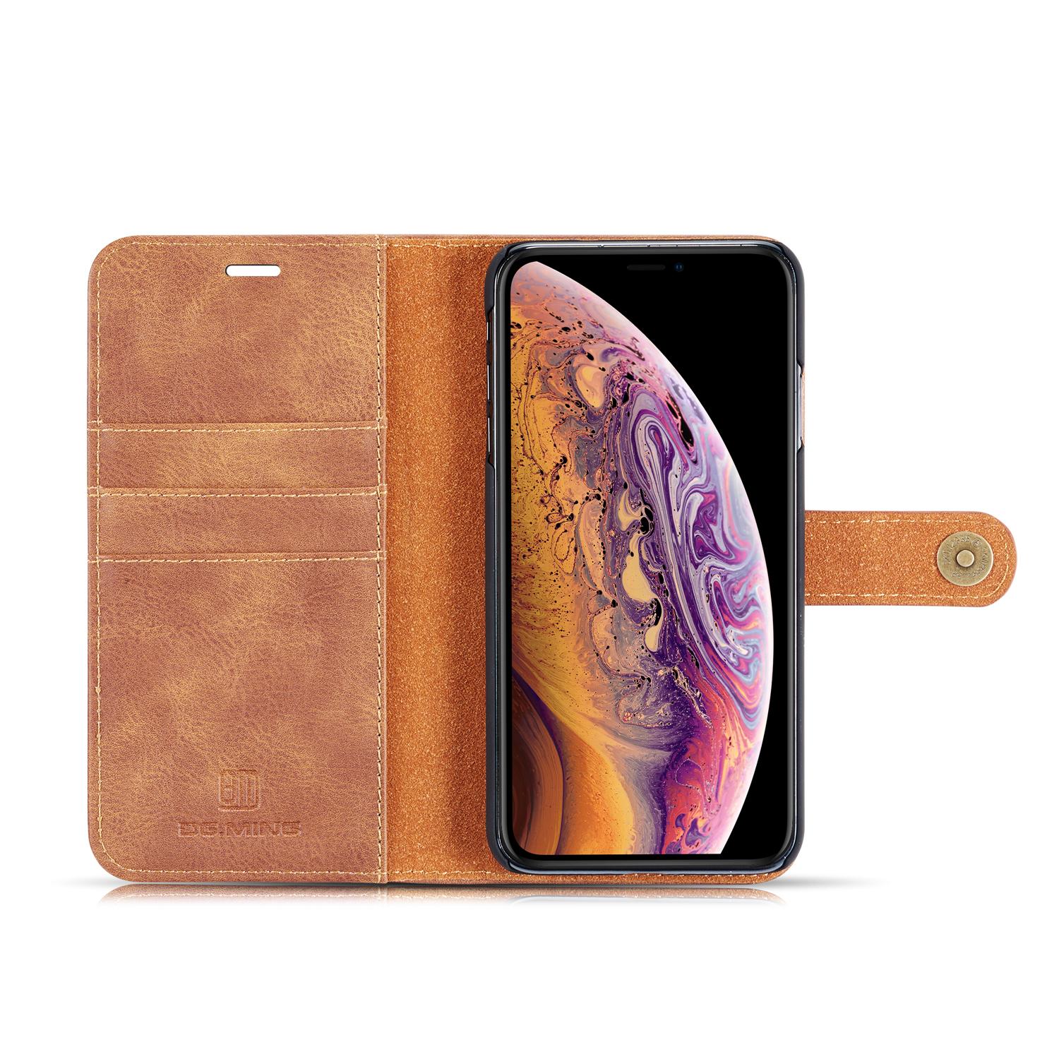 Cover portafoglio Magnet Wallet iPhone Xs Max Cognac